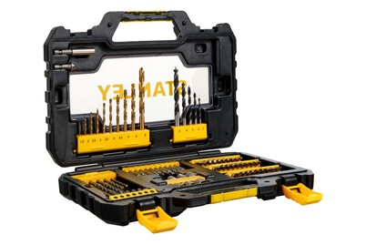 Stanley, Bit- und Bohrer-Set 76-teilig Koffer, Stanley Bit- und Bohrer-Set 76-teilig im Koffer