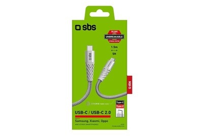 SBS Kabel USB Typ C auf Typ C Kabel, 1.5