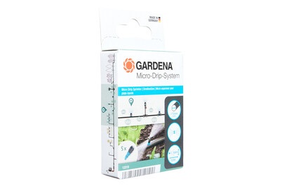 Gardena, GARDENA Micro-Drip System Streifendüse 13319-20, Gardena Streifendüse | 6.5 × 9 cm | 5 Stück