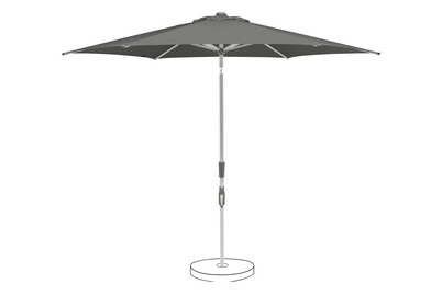 Suncomfort by Glatz, Suncomfort by Glatz Sonnenschirm Slide 250 cm Stone Grey, Sonnenschirm Slide Grau Stoff/Metall 250 cm