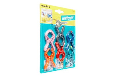 Wolfcraft, 6 microfix - Mini-Federzwingen Wolfcraft 3420000, Wolfcraft Mini-Federzwingen | 6 Stück