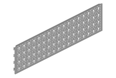 Element-System, Lochplatte Blech 80x20cm alu, ELEMENTSYSTEM Lochwand 800 x 200 mm weissalu Regalsysteme
