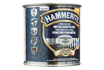 HAMMERITE, HAMMERITE Metall-Schutzlack, Hammerite Metallschutzlack Hammerschlag Silber 250 ml