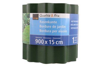 Qualité&Prix, Qualité&Prix Rasenkante PVC15 cm x 9 m grün, Qualité & Prix Rasenkante PVC Grün | 15 cm × 9 m
