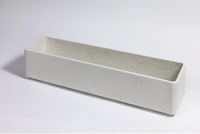 Eternit, Eternit Blumenkasten Delta 80x25 cm grau, Eternit Blumenkasten Delta Weiss | 80 × 25 cm | 35 l