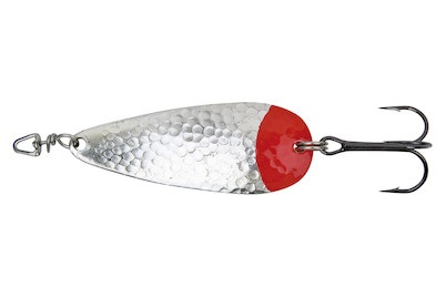 Weitere, Mozzi Löffel Gr.3 silber/rot, Mozzi Silber/roter punkt - Löffel