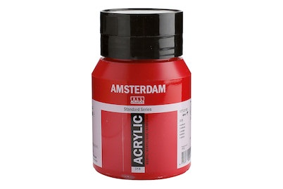 Amsterdam, Amsterdam Acrylfarbe Standard, Talens Acrylfarbe Amsterdam, karmin, 17723182, (500ml)