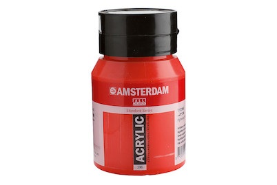 Amsterdam, AMD Akryl 500ML naphtholrot m., Talens Akrylfarbe Amsterdam, rot, 396, (500ml)