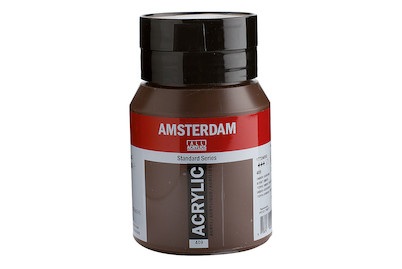 Amsterdam, Amsterdam Acrylfarbe Standard, Talens Akrylfarbe Amsterdam, umbra, 409, (500ml)