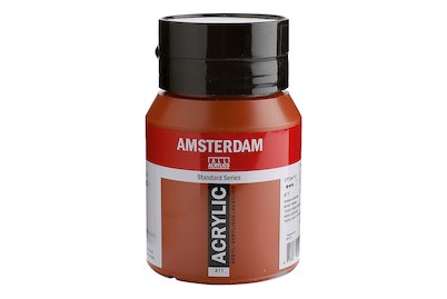 Amsterdam, Amsterdam Acrylfarbe Standard, Talens Acrylfarbe Amsterdam, siena gebrannt, 17724112, (500ml)