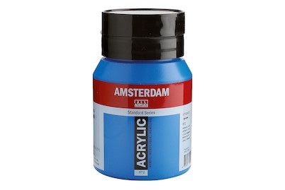 Amsterdam, Amsterdam Acrylfarbe Standard, Talens Acrylfarbe Amsterdam, primaerzyan, 17725722, (500ml)
