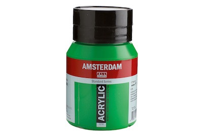 Amsterdam, Amsterdam Acrylfarbe Standard, TALENS Acrylfarbe Amsterdam 500ml 17726182 Permanentgrün hell