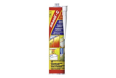 SIKA, SIKA Bau- und Sanitärsilikon, Sika Silikon Sikasil-C 300 ml, Weiss