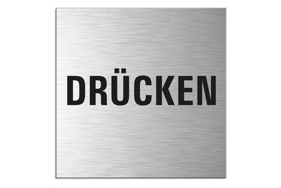 Weitere, Alu-Schild Drücken, Alu-Schild Drücken | ? 6 cm