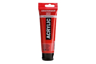 Amsterdam, AMD Akryl 120ML naphtholrot m., Talens Acrylfarbe Amsterdam, naph.rot mittel, 17093962, (120ml)