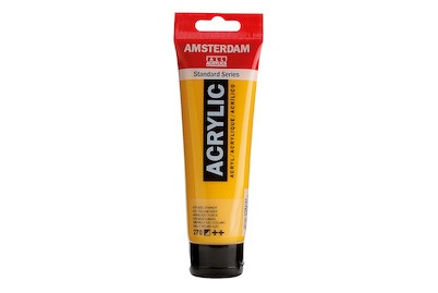 Amsterdam, Amsterdam Acrylfarbe Standard, Talens Acrylfarbe Amsterdam, azogelb dunkel, 17092702, (120ml)