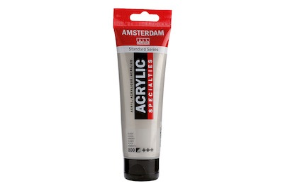 Amsterdam, Amsterdam Acrylfarbe Standard, Talens Acrylfarbe Amsterdam, silber, 17098002, (120ml)