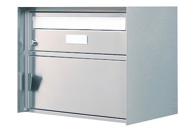 Huber, Briefkasten Gandria, Huber Briefkasten Gandria Edelstahl | 31 × 41.5 × 30.3 cm