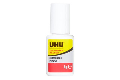 UHU, Uhu Sekundenkleber blitzschnell Pinsel, Uhu Sekundenkleber Pinsel, 45545, (5g)