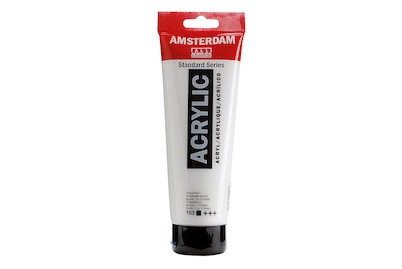 Royal Talens, Royal Talens Amsterdam Standard Acrylic Paint 250Ml-Titanium White, Talens Acrylfarbe Amsterdam, titanweiss, 17121050, (250ml)