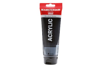 Royal Talens, Royal Talens Amsterdam Standard peinture acrylique 250Ml-oxyde noir, Talens Acrylfarbe Amsterdam, ox.schwarz, 17127350, (250ml)