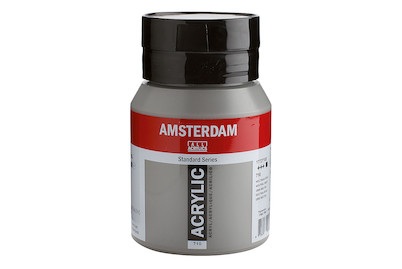 Amsterdam, Amsterdam Acrylfarbe Standard, Talens Acrylfarbe Amsterdam, neutralgrau, 17727102, (500ml)
