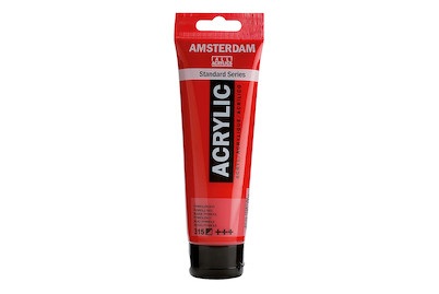 Amsterdam, Amsterdam Acrylfarbe Standard, Talens Acrylfarbe Amsterdam, pyrrolerot, 17093152, (120ml)