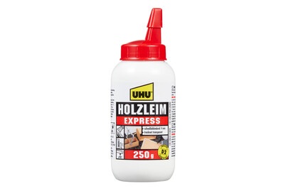 UHU, Holzleim Express 250 g Flasche mit Dosierspitze, Uhu Holzleim Express, 48585, (250g)