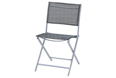 Qualité&Prix, Qualité&Prix Klappstuhl Sling schwarz, Home and More Klappstuhl Sling Schwarz | 80 × 46 × 55 cm