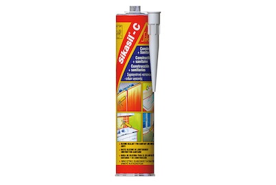 SIKA, SIKA Bau- und Sanitärsilikon, Sika Silikon Sikasil-C 300 ml, Transparent