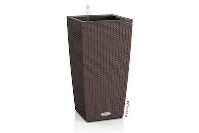 Lechuza, Lechuza - 2er-Set Blumenkästen mit Integriertem Bewässerungssystem Cubico Cottage 30 - Dunkelbeige, Lechuza CUBICO Cottage 30 15225 Pflanzkasten Mocca