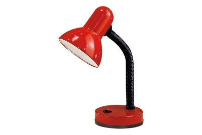 Eglo, Eglo BASIC TL flexi-bel 1x40W/E27 rot, Tischlampe Basic rot