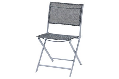 Qualité&Prix, Qualité&Prix Klappstuhl Sling schwarz, Home and More Klappstuhl Sling Schwarz | 80 × 46 × 55 cm