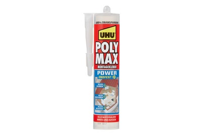 UHU, UHU POLY MAX GLASKLAR EXPRESS, Uhu Montagekleber Poly Max Express Glasklar | 300 g