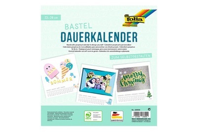 folia, Folia, Folia Bastel-Dauerkalender | 23 × 24 cm