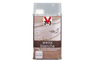 V33, V33 Pflegeöl für Holzmöbel, V33 Möbel-Öl Weiss | 0.5 l