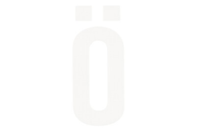 Weitere, Folienbuchstabe Ö 30mm weiss, Folienbuchstabe Weiss | 3 cm