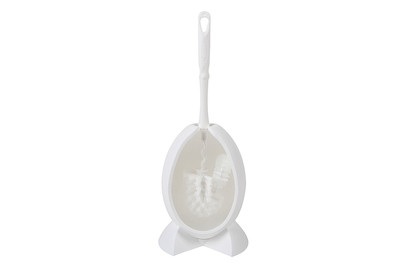 Ebnat, WC-Garnitur Flex weiss oval, Ebnat WC-Garnitur Flex Oval Weiss | 40 × 18 × 17 cm
