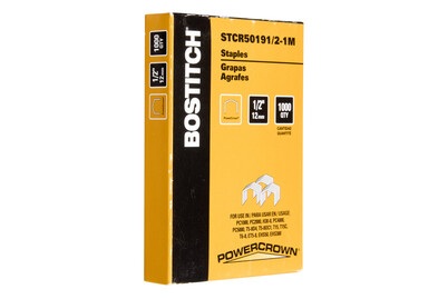 Bostitch, BOSTITCH STCR5019 Klammern 1/2, Stanley Heftklammern | 12 mm | 1000 Stück