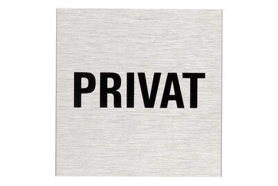 Weitere, Alu-Schild Privat, Alu-Schild Privat | ? 6 cm