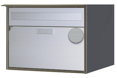 Huber, Briefkasten Alu 400 schiefergrau, Huber Briefkasten Alu Schiefer | 31 × 41.5 × 29.2 cm