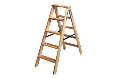 Oecoplan, Oecoplan Stufenstehleiter Kiefer, Oecoplan Doppelleiter Kiefer | 120 cm | 120 kg