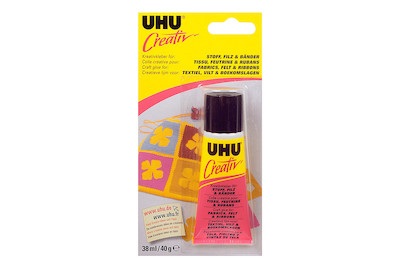 UHU, UHU Kreativkleber für Stoff, Filz und Bänder, Uhu Creativ Glue, 47265, (40g)