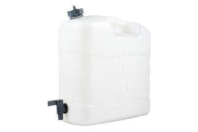 Weitere, Wasserkanister 20l, PRESSOL Wasserkanister mit Ablasshahn, 20 Liter, VE 5 Stk, LxBxH 416 x 203 x 408 mm, ab 5 VE