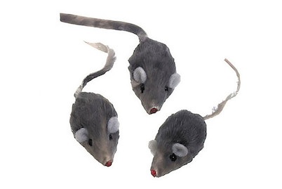 swisspet, Fellmaus, grau, L=5cm 3 Stk., Swisspet Fellmaus, grau, 5cm (3 Stk)