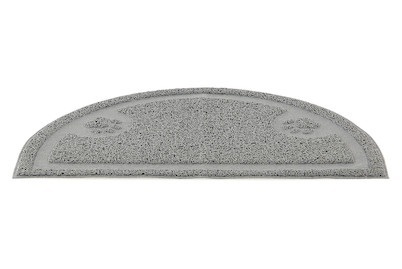 swisspet, SwissPet Katzentoilette Vorlegematte,36.5x60cm Katzen Toilette Zubehör, Vorlegematte halbkreis, grau