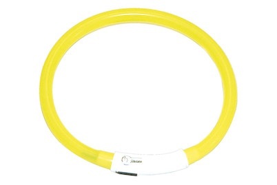 swisspet, Universal-Leuchthalsband gelb mit USB, Swisspet Universal-Leuchthalsband gelb mit USB, 15-70cm (1 Stk)