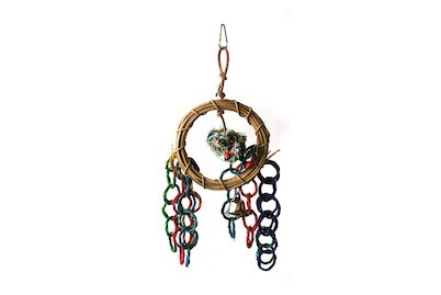 swisspet, SP Vogelspielzeug aus Rotangpalme,L=38cm, Swisspet Vogelspielzeug Spielringe aus Rotangpalme, 38cm (1 Stk)