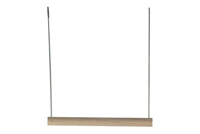 sonst. Hersteller, Trapezschaukel aus Holz, L=12cm, H=13cm, Swisspet Trapezschau kel Holz 12x13cm