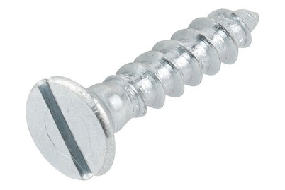 Qualité&Prix, Holzschr. SK verzinkt 4.5x25, Qualité & Prix Holz-Senkkopfschraube Verzinkt | 4.5 × 25 mm | 15 Stück